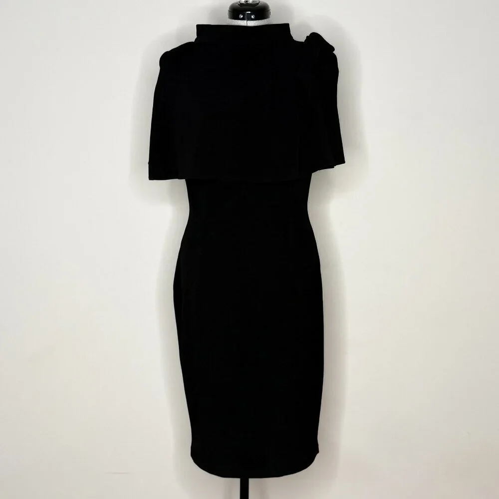 Aisize Vintage Style Capelet Sheath Dress - Picture 1 of 11
